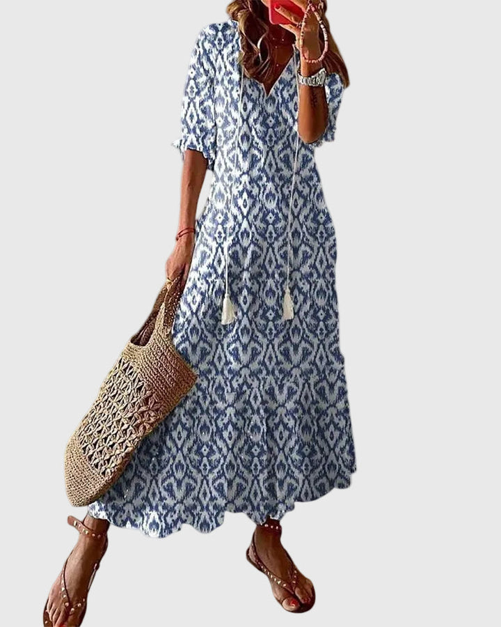 Amalia | Vintage Bohemian Summer Maxi Dress