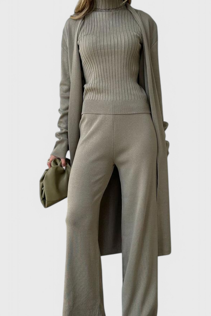 Chic 3-Piece Soft Knit Set by Mahalia