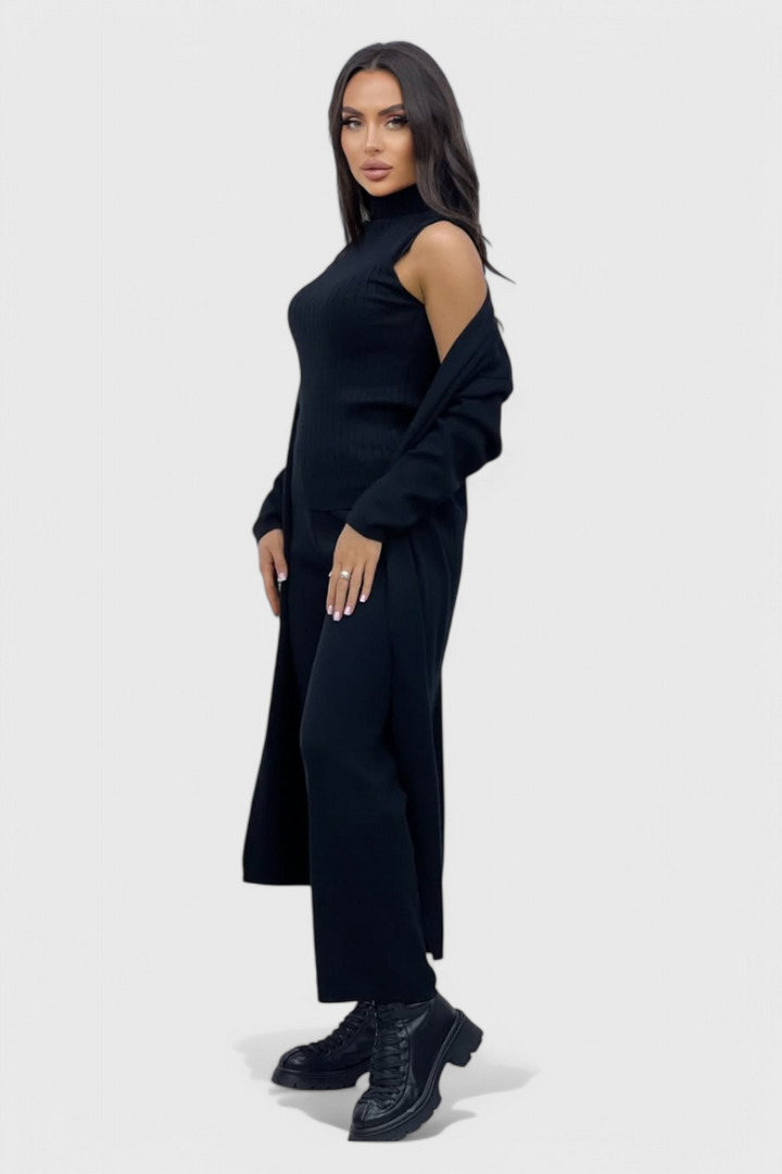 Chic 3-Piece Soft Knit Set by Mahalia