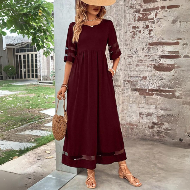 Aubrey™ – Figure-Enhancing Tummy Control Midi Dress