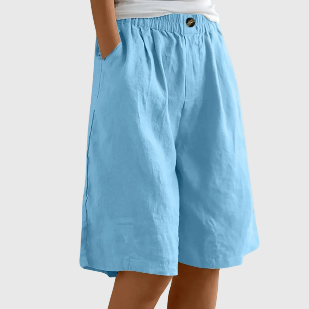 Miley | Chic Cotton-Linen Shorts