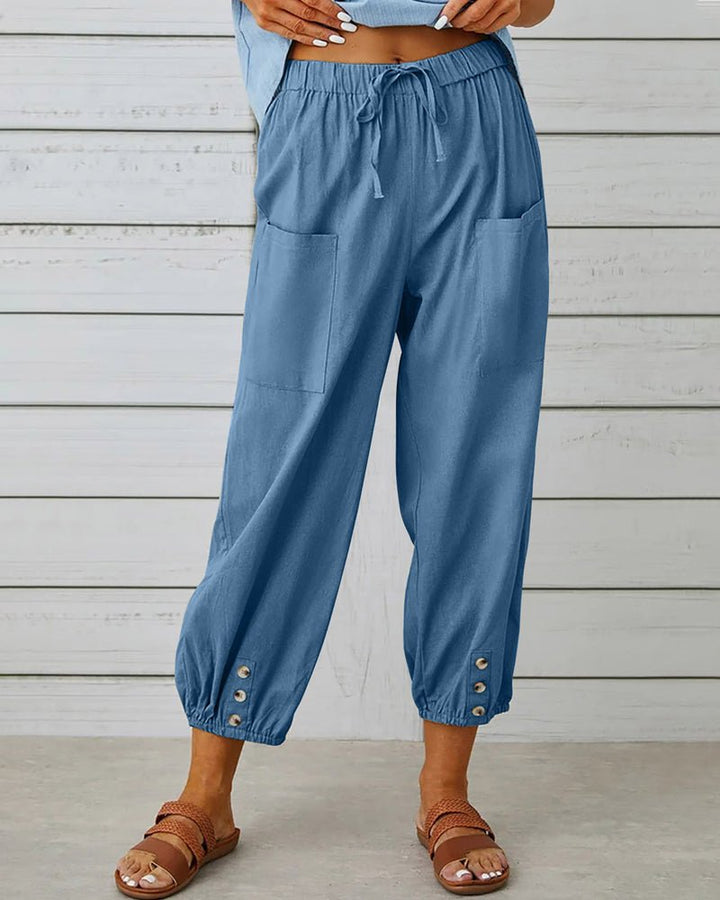 Neve | Stylish High-Waisted Trousers