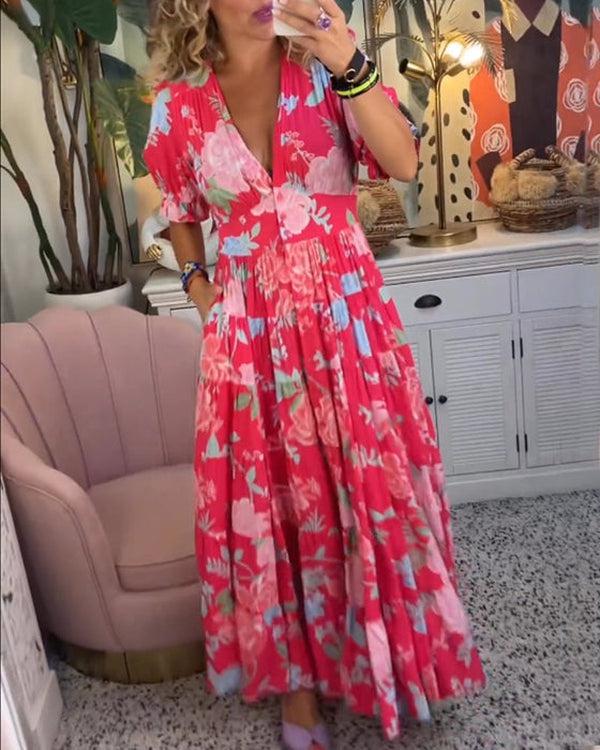 Floriana - Lively Floral Dress