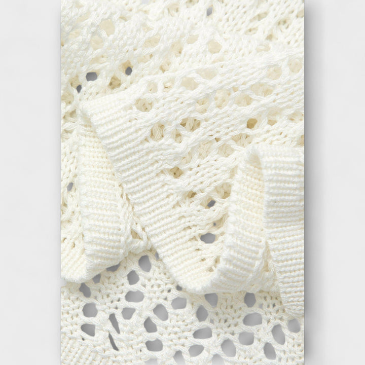 Anne - Luna Beach Dress in White