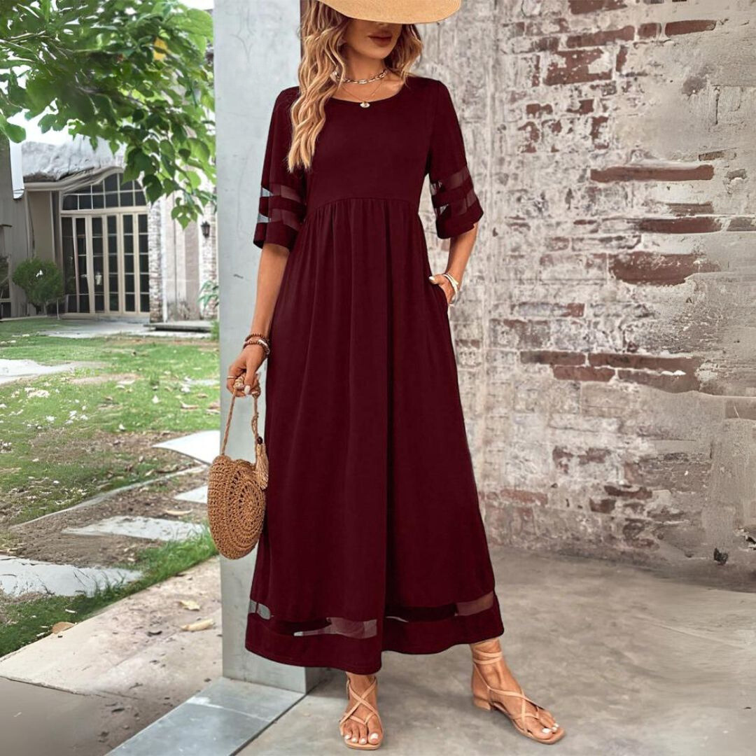 Aubrey™ – Figure-Enhancing Midi Dress with Tummy Control