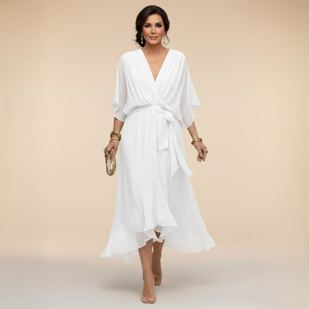 Monica | Sophisticated V-Neck Dress