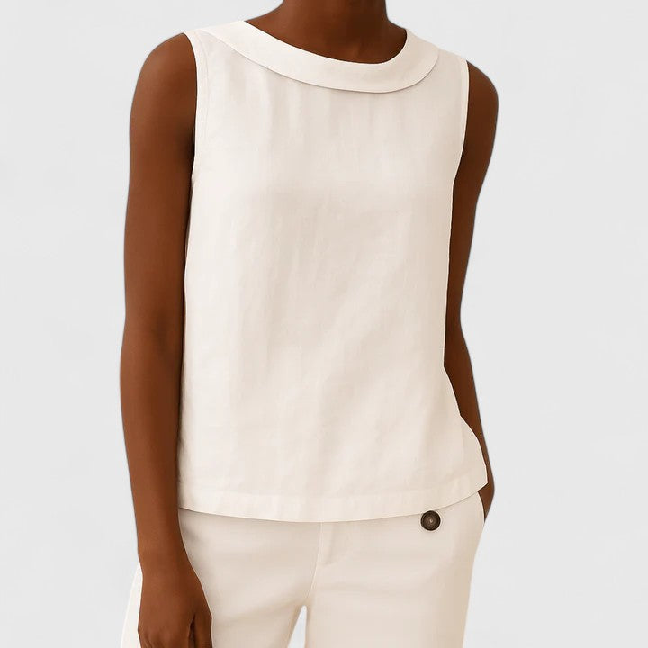 Anastine | Stylish Roll Collar Top