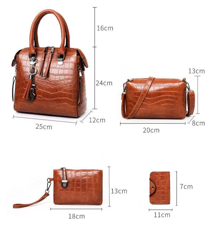 Evelyn - Chic Everyday 4-Piece Leather Bag Collection