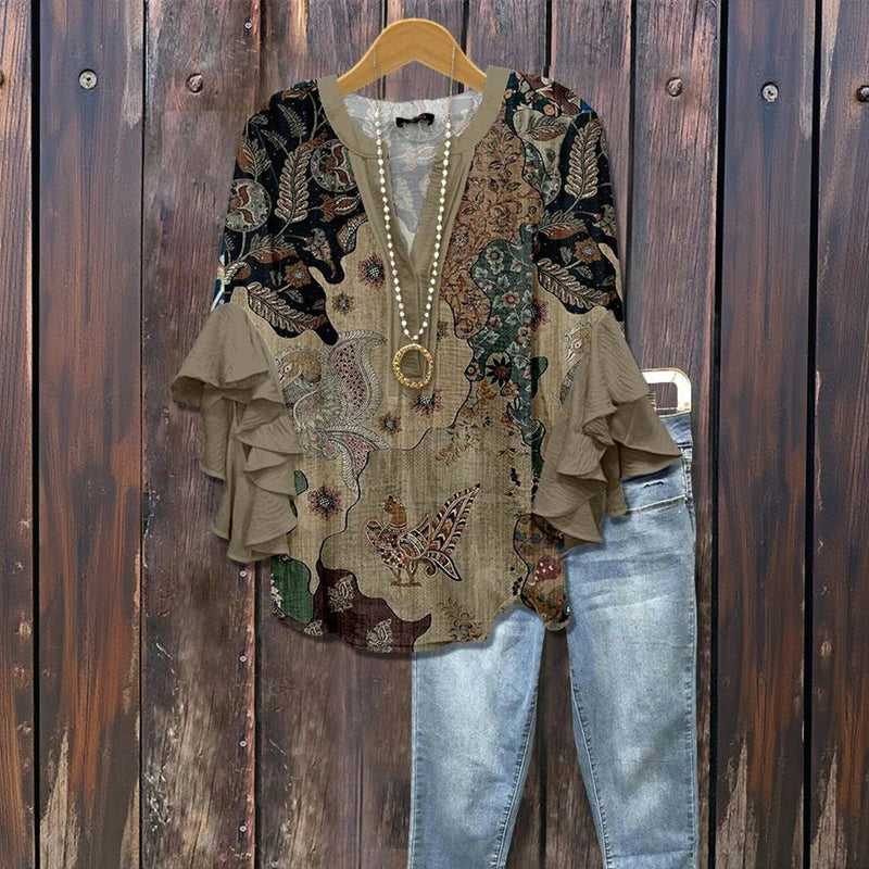 Flowy Holiday Charm Blouse