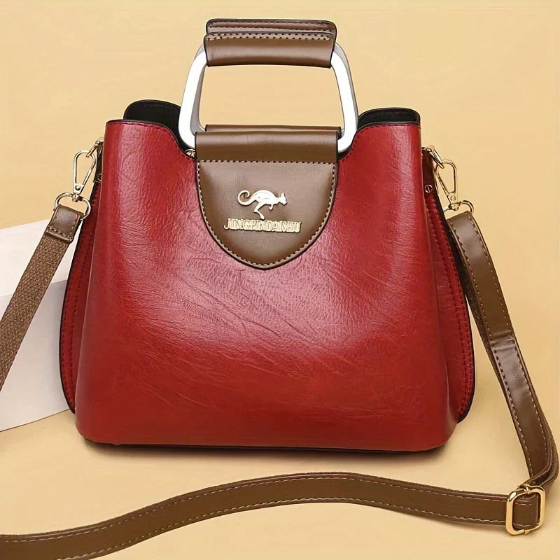 Isabella - Stylish Leather Bucket Bag