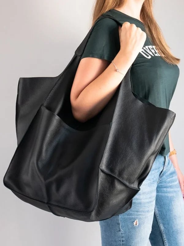 Ruth - Classic Elegance Leather Tote Bag