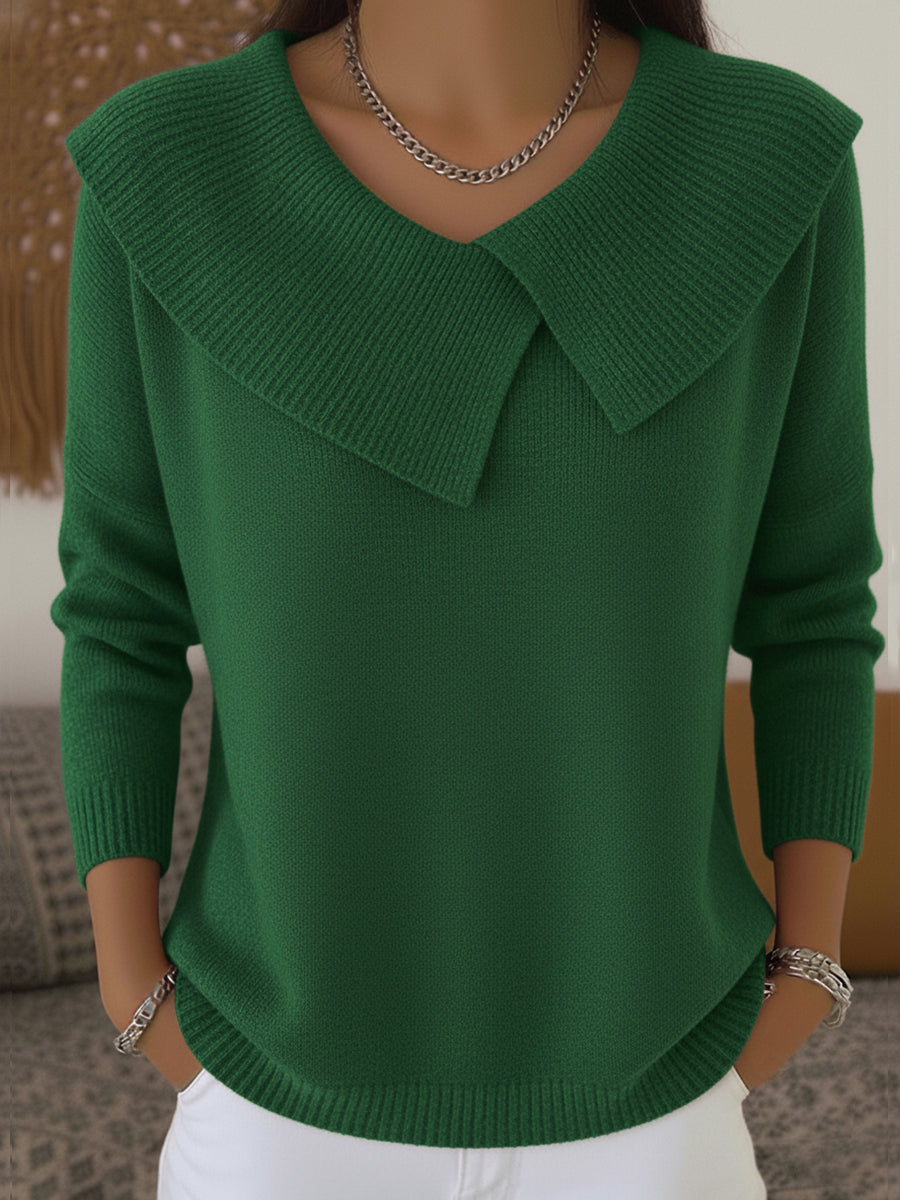Cassidy | Soft Sweater Featuring a Luxurious Plush Collar