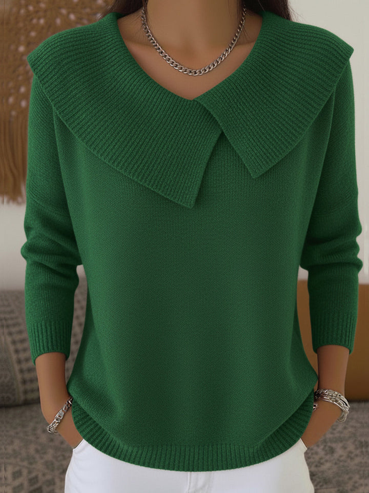 Cassidy | Soft Sweater Featuring a Luxurious Plush Collar
