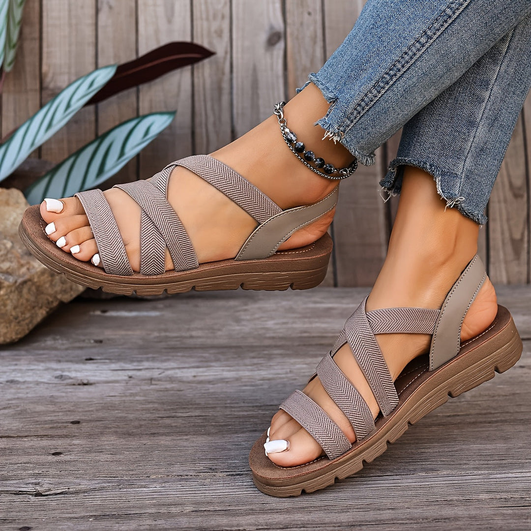 Ruth | Cozy Supportive Strap Sandals with Sturdy Sole
