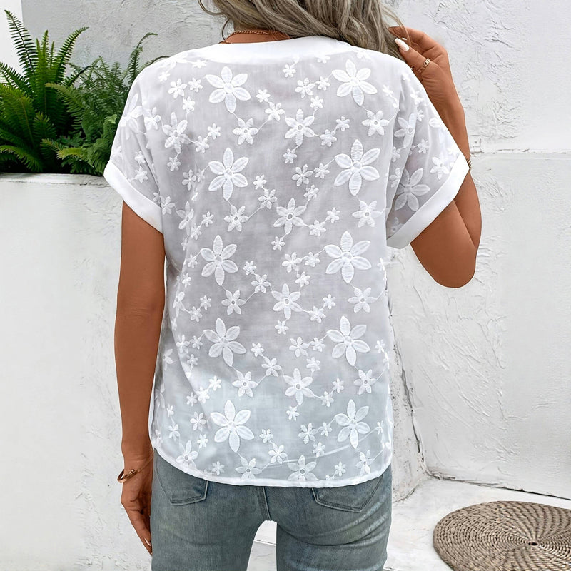 Charming Evening Blouse - Relaxed Fit