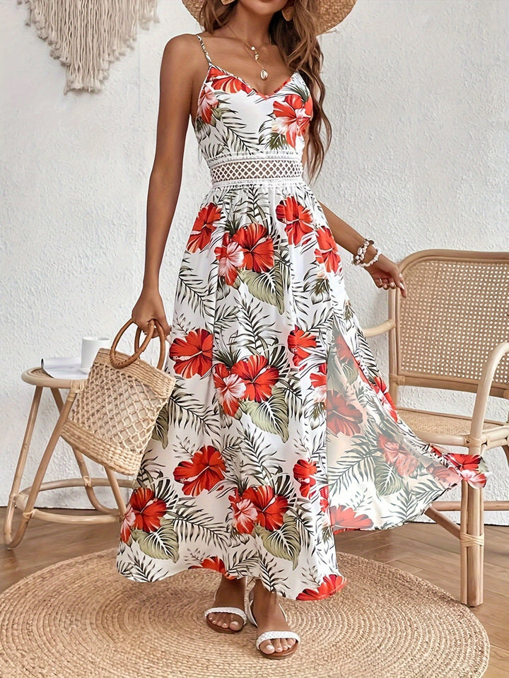 Lily | Floral Cut-Out Dress