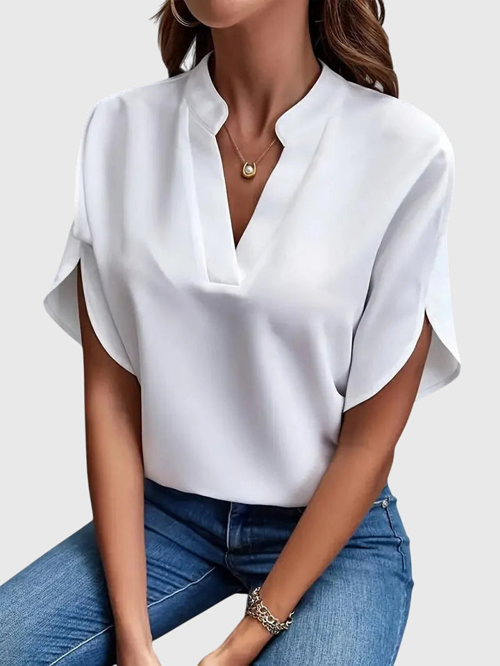 Beatrix™ | Luxuriously Soft V-Neck Blouse
