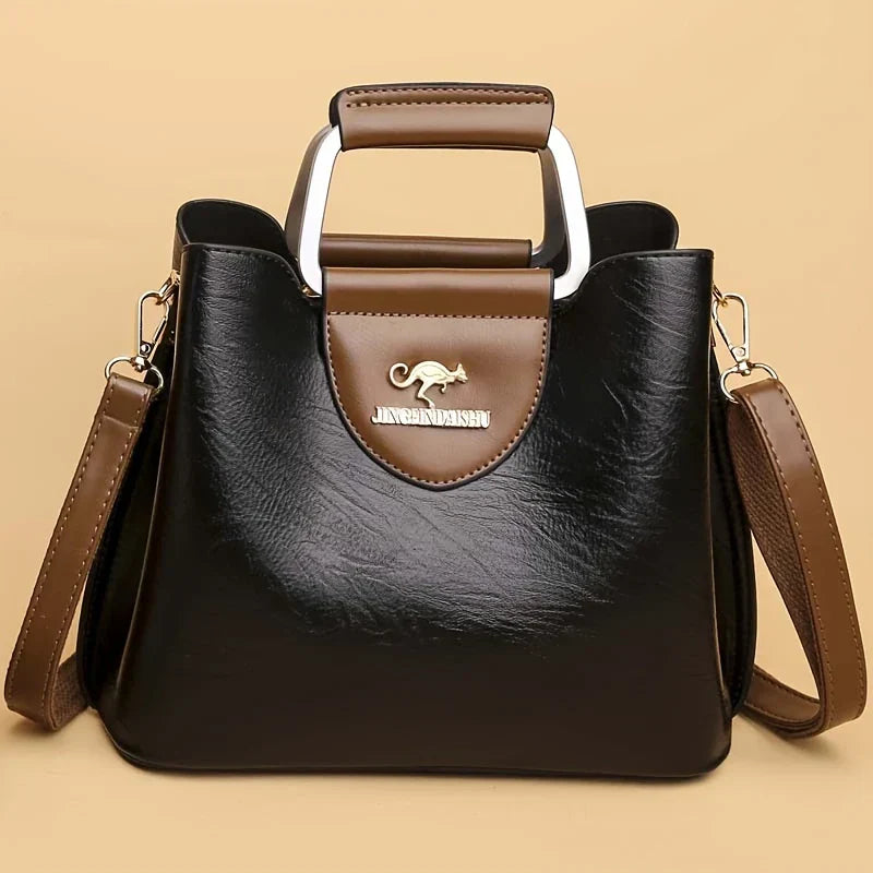 Isabella - Stylish Leather Bucket Bag