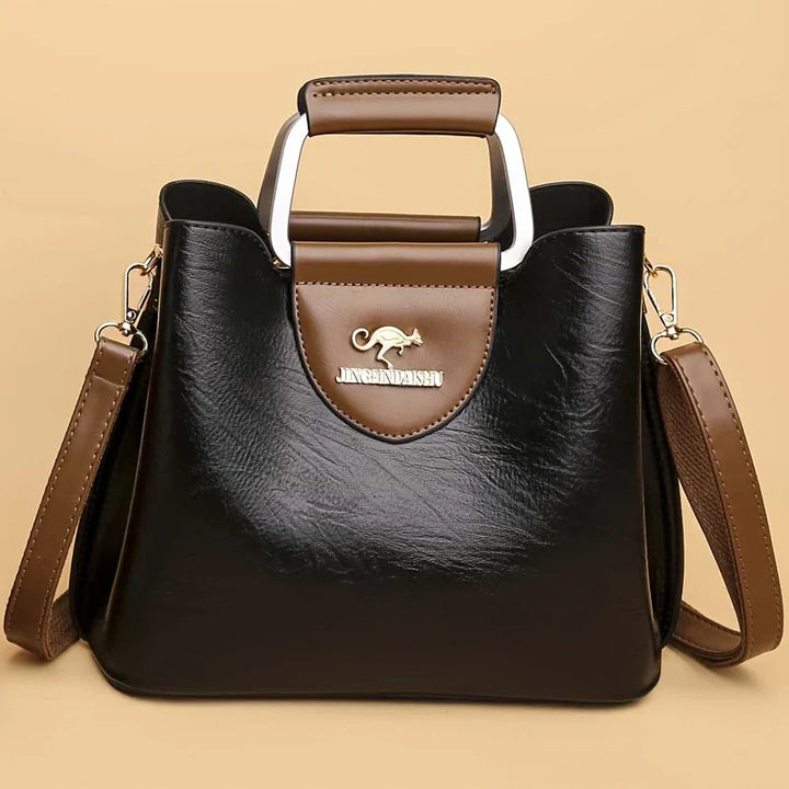 Isabella - Stylish Leather Bucket Bag
