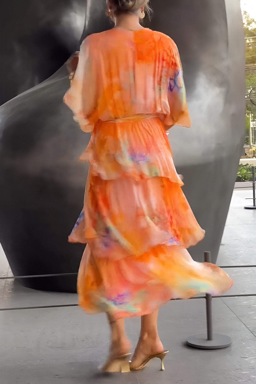 Linda | Chic Layered Elegance Dress