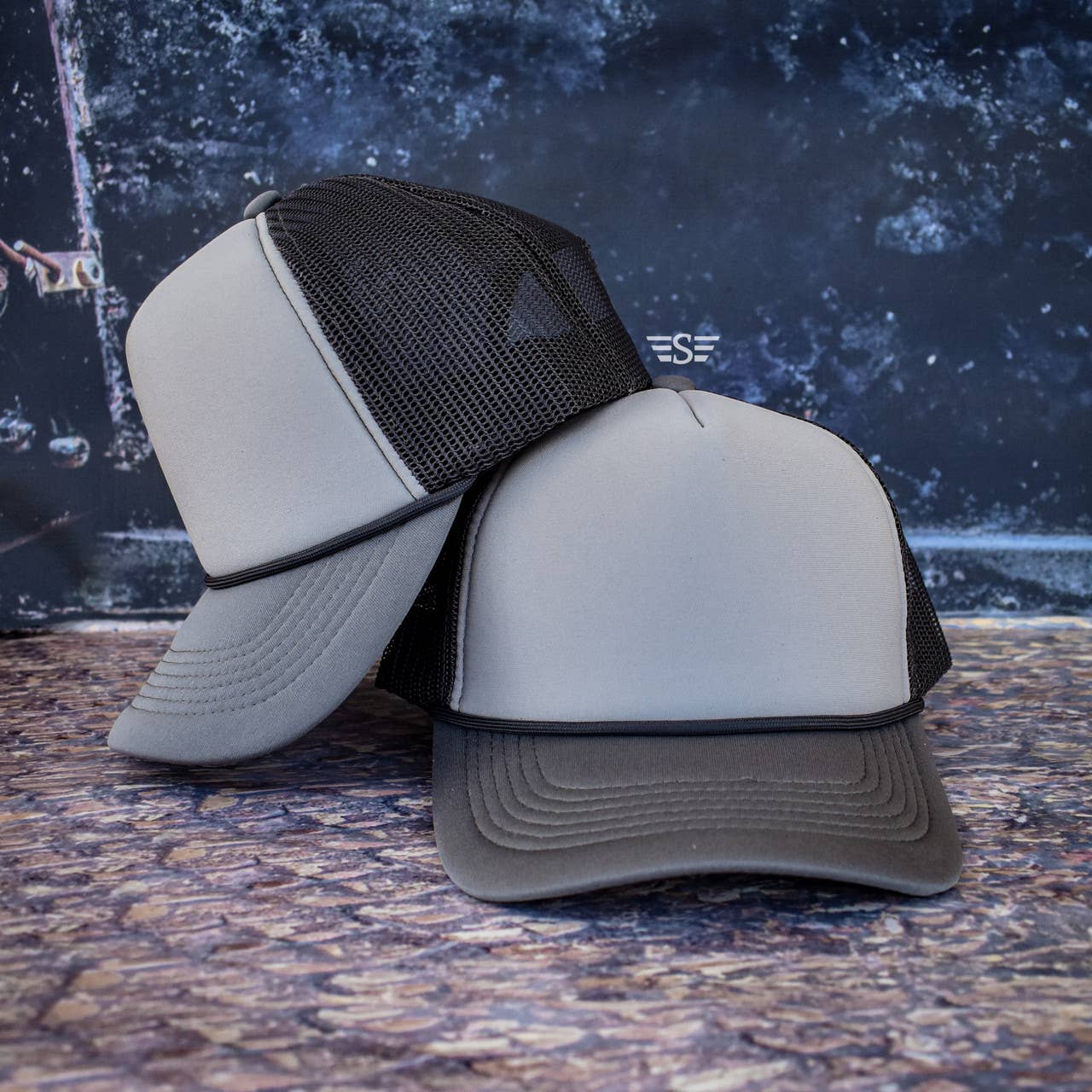 Tri Color Mesh Trucker Cap