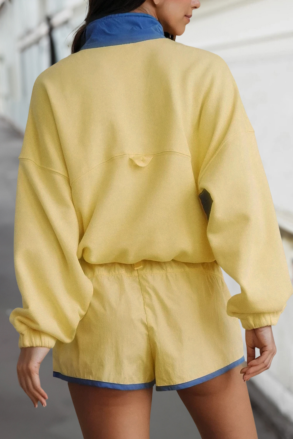 Colorblock Two-Tone Top & Shorts 2 Pcs Set | S-XL