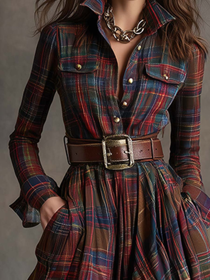 Mireline - Timeless Button-Up Shirt Dress