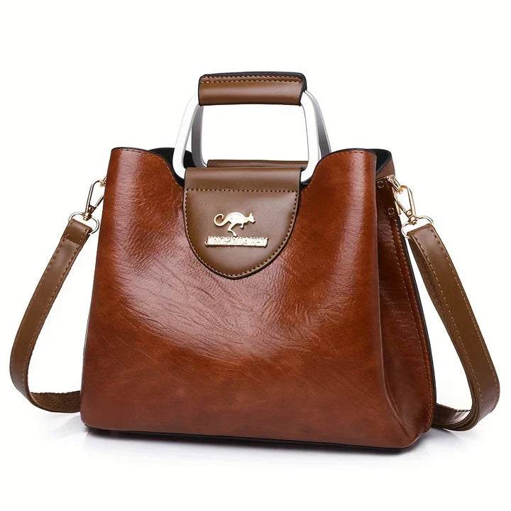 Isabella - Stylish Leather Bucket Bag