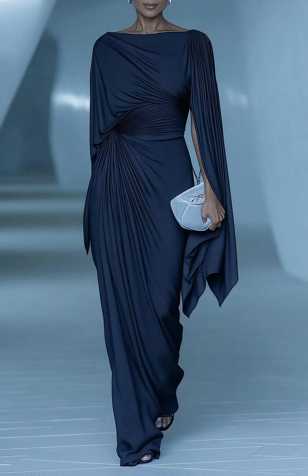 Melyssa™ Flowing Pleated Maxi Dress