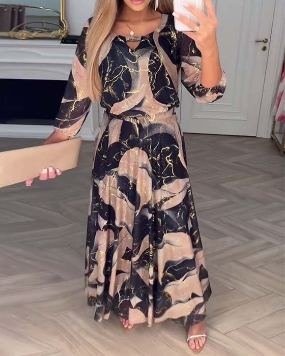 Chavelle | Floral Print Chiffon Dress