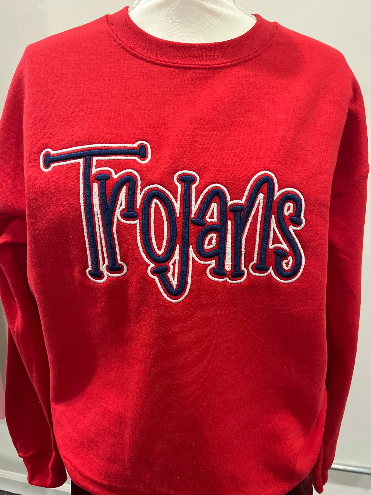 Trojan Puff Embroidered Sweatshirt