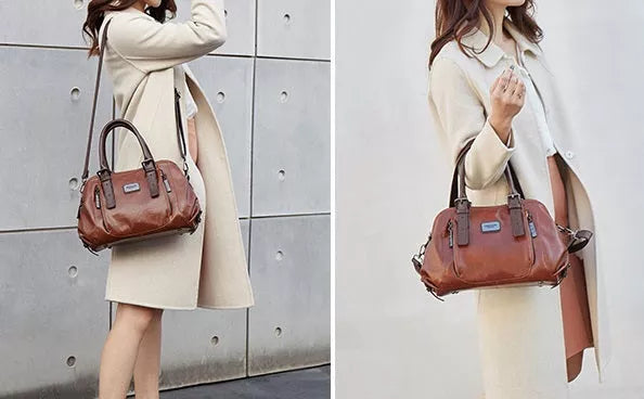 Katherine - Elegant Leather Statement Handbag