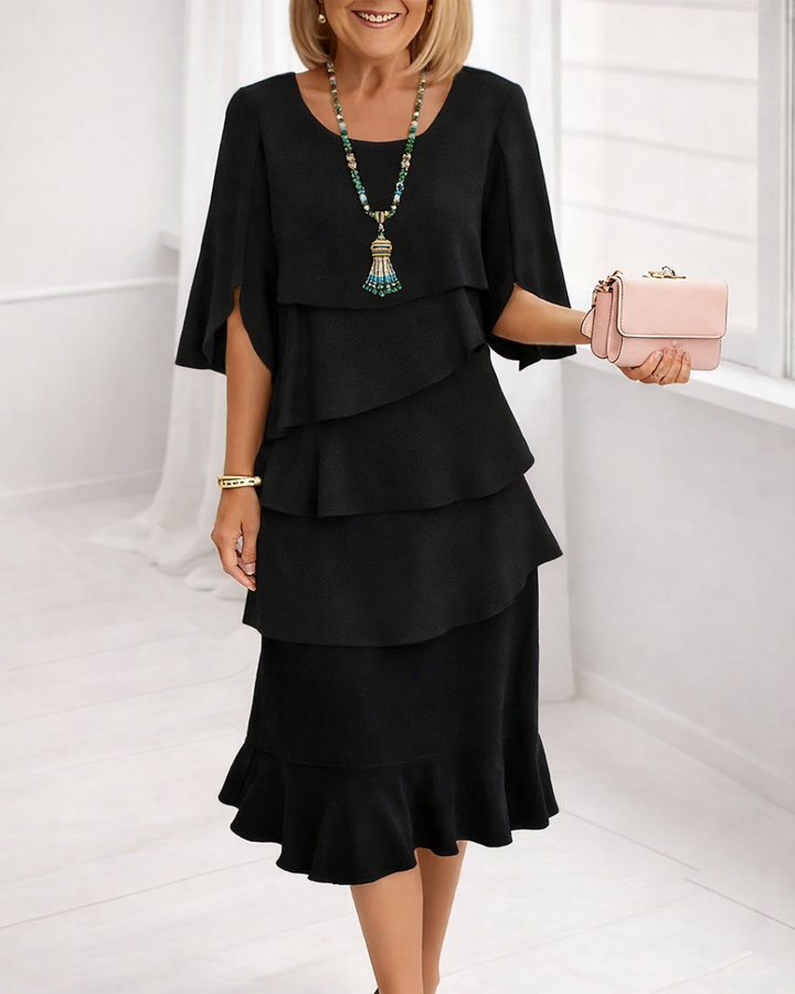 Patricia | Chic Ruffle Dress for Elegant Comfort