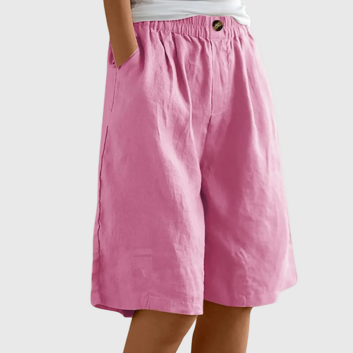 Miley | Chic Cotton-Linen Shorts