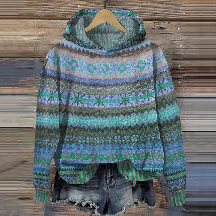 Gaby | Retro Ethnic-Inspired Hoodie