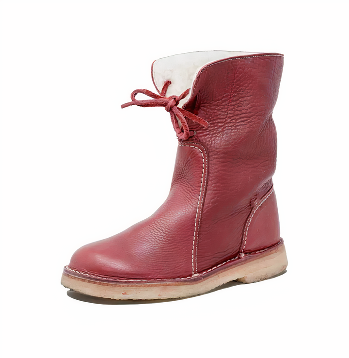 Women's Stylish Mid-Calf Leather Boots for Casual Wear