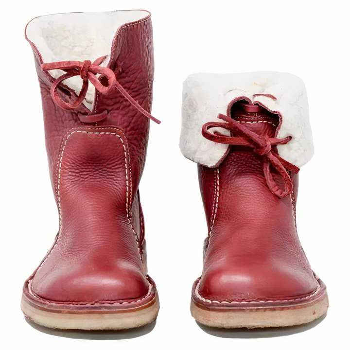 Women's Stylish Mid-Calf Leather Boots for Casual Wear