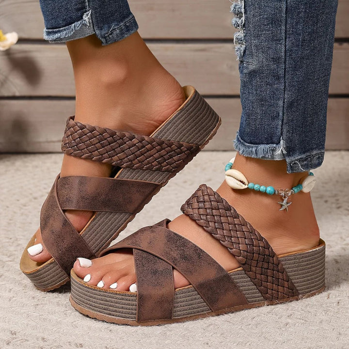 Abigail™ – Premium Leather Orthopedic Sandals with Straps