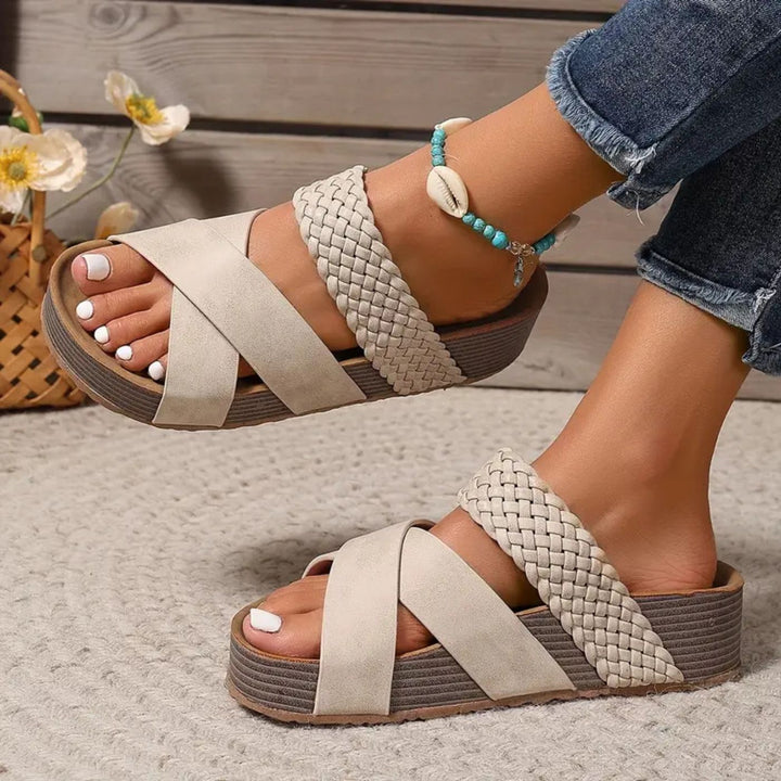 Abigail™ – Premium Leather Orthopedic Sandals with Straps