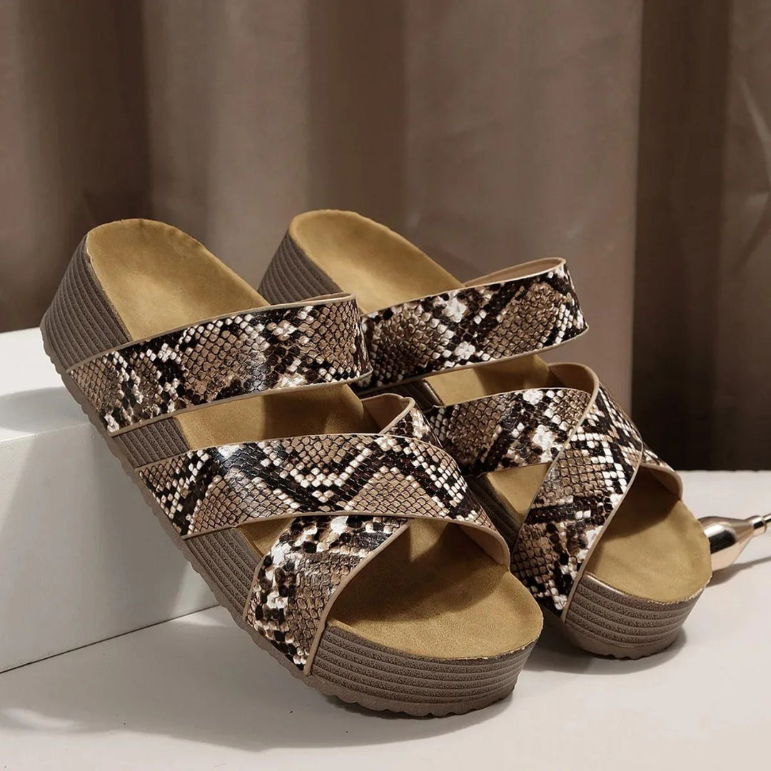 Abigail™ – Leather Strap Orthopedic Sandals