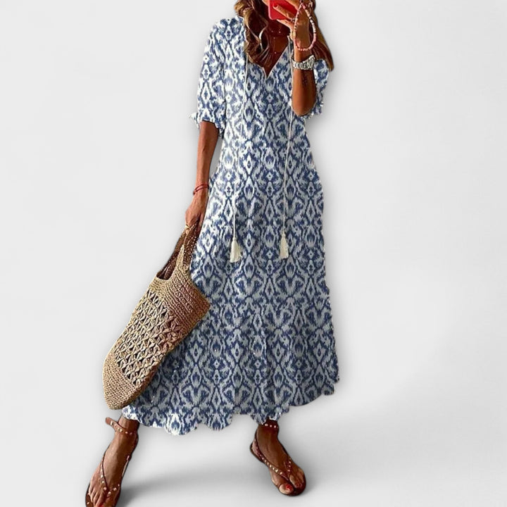 Anna – Women's Bohemian Summer Dress with Elegant Flowing Design