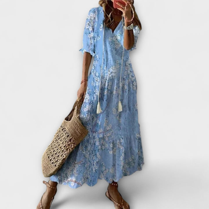 Anna – Women's Bohemian Summer Dress with Elegant Flowing Design