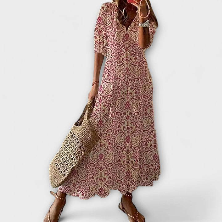 Anna – Women's Bohemian Summer Dress with Elegant Flowing Design