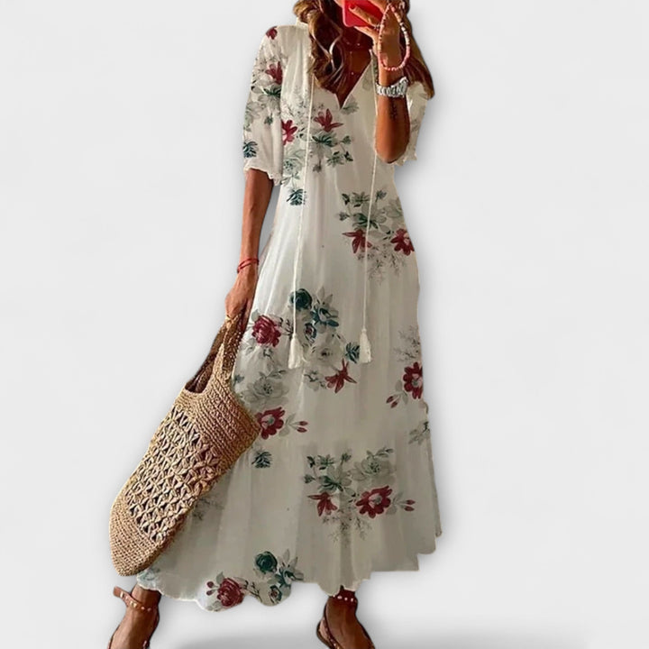 Anna – Women's Bohemian Summer Dress with Elegant Flowing Design