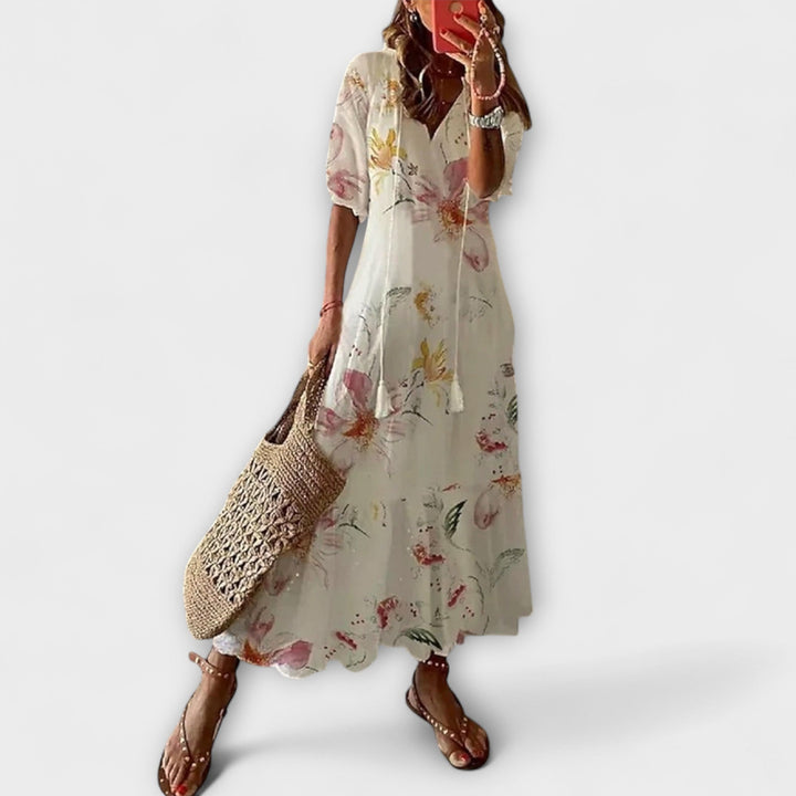 Anna – Women's Bohemian Summer Dress with Elegant Flowing Design