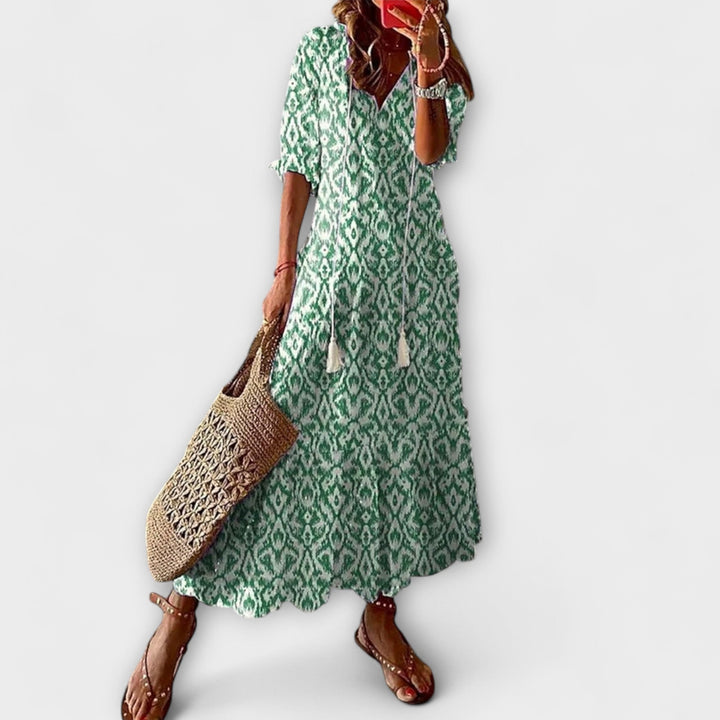 Anna – Women's Bohemian Summer Dress with Elegant Flowing Design