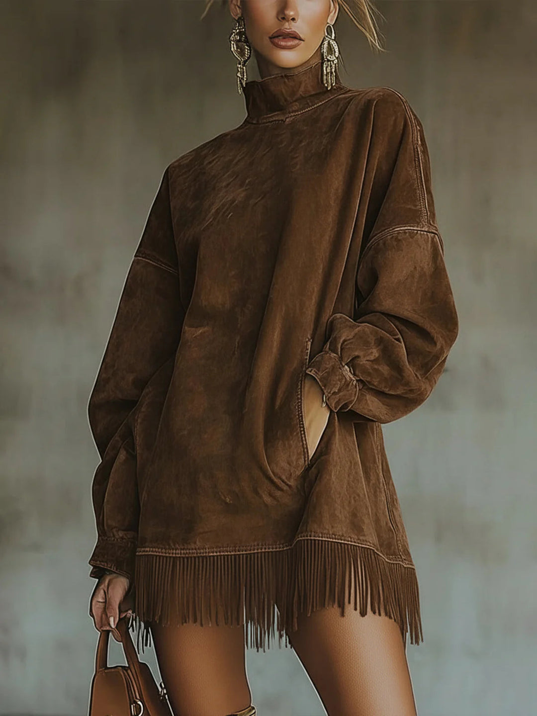 Sheri | Comfy Fringe Dress