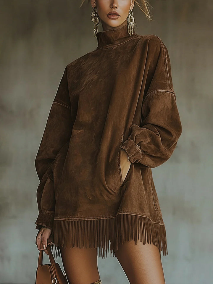 Sheri | Comfy Fringe Dress