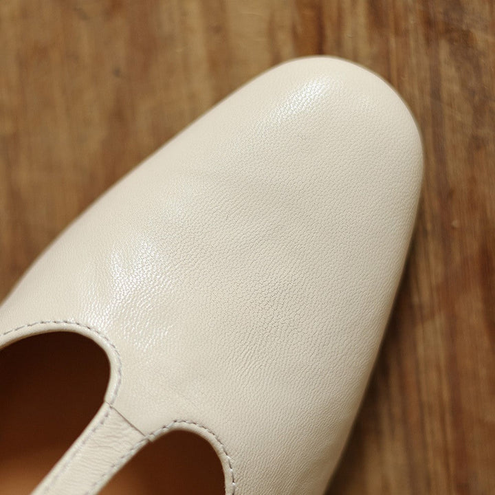 Elowen T-Strap Leather Heels