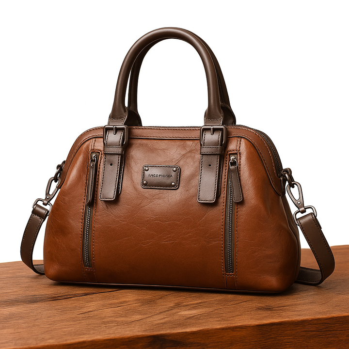 Katherine - Elegant Leather Statement Handbag